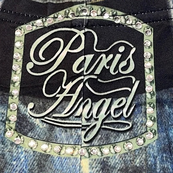 NWT Paris Angle Ripped Jean With Bedazzle Size Small - Picture 16 of 17